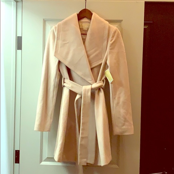 michael michael kors belted wrap coat
